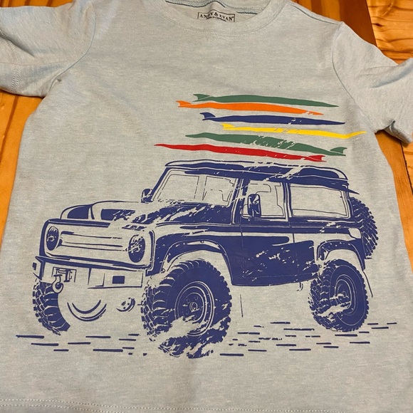 Boys Toddler Size 5 T-Shirt-Blue Summer Jeep - Picture 3 of 6